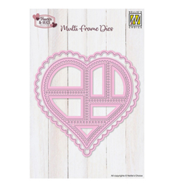 Multi Functional Die, Postal Stamps Heart