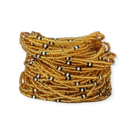 Masai Kralen Armbandje Goldeneye