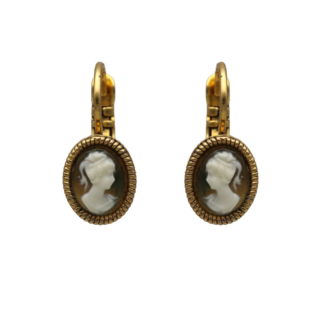 Camps & Camps oorbellen Cameo Blanc