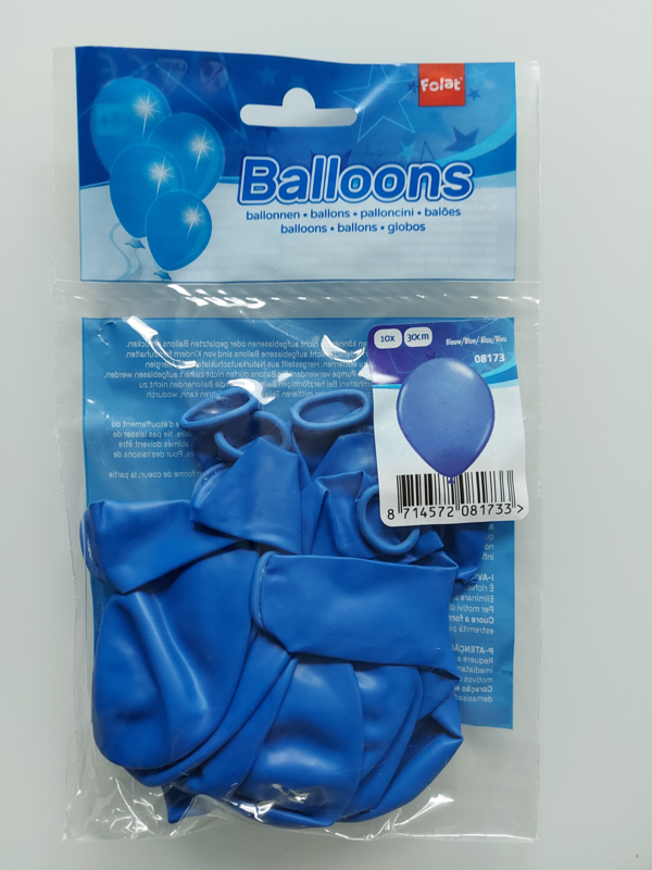 ballonnen donker blauw 10 stuks