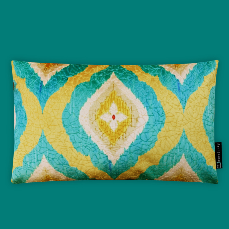 Kissen Hadaya Gelb-Grun 60x40