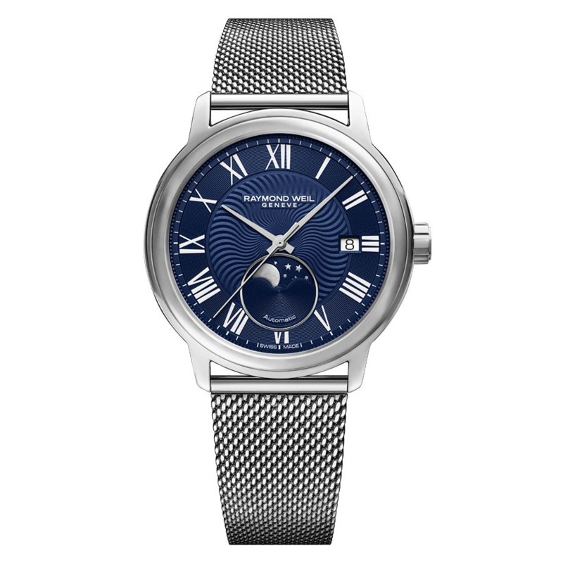 Raymond Weil Maestro Automatic Horloge Staal Saffier 40mm
