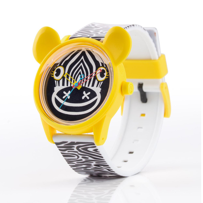 LEITMOTIV X QQ Smile Solar Design - Duurzaam Horloge Zebra Black White - 42mm