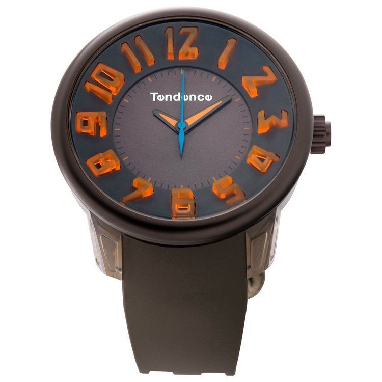 Tendence Fantasy Horloge Grey  Orange XXL