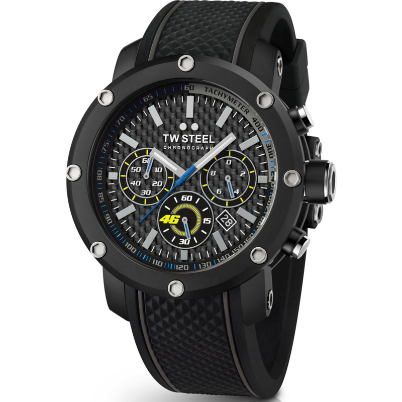 TW Steel Grandeur Tech VR46 Valentino Rossi Chronograaf Horloge 48mm