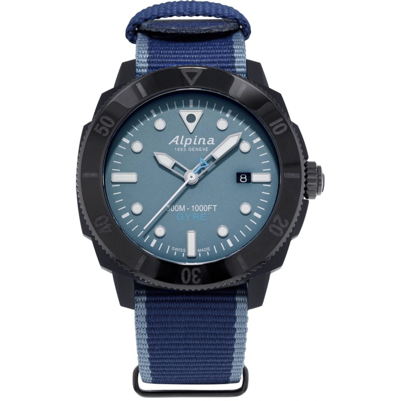 Alpina Seastrong Diver GYRE Limited Edition 300M Swiss Made Horloge AL-525LNB4VG6 45mm