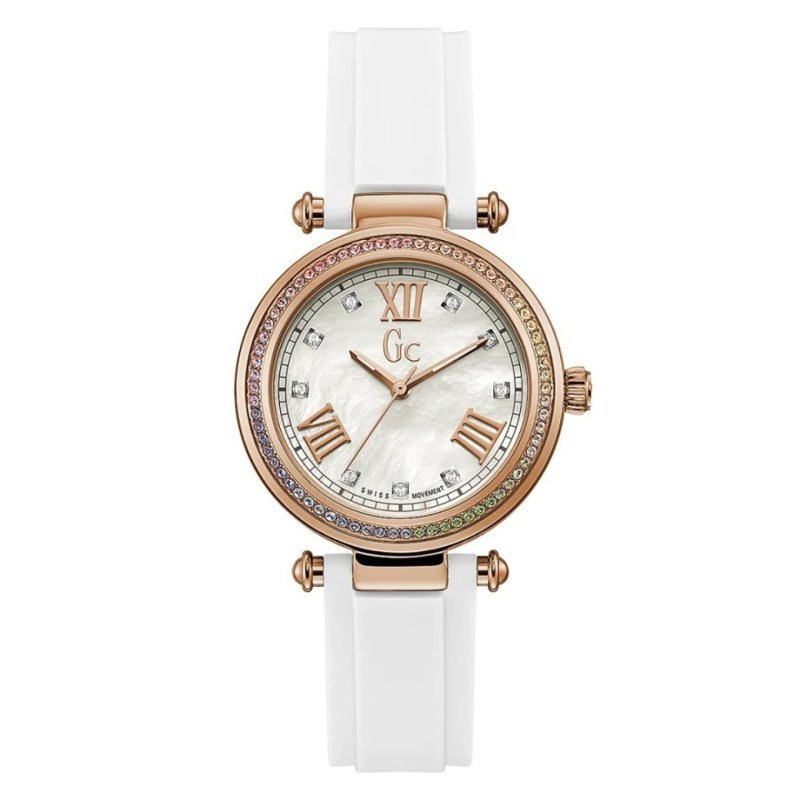 Gc: Guess Collection PrimeChic Silicone Swarovski Crystals Swiss Made 36mm