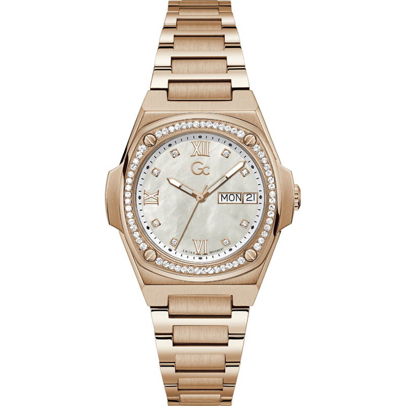 Gc: Guess Collection Coussin Shape Swiss made Dameshorloge 36mm