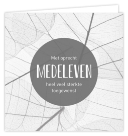 Met oprecht medeleven heel veel sterkte toegewenst