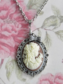 Camee ketting "Brown Cameo"