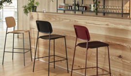 Soft Edge 90 Barkruk met rugleuning - HAY