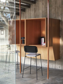 Soft Edge 90 Barkruk met rugleuning - HAY