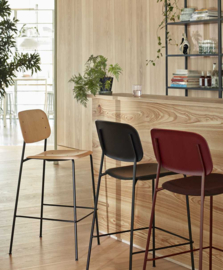 Soft Edge 90 Barkruk met rugleuning - HAY