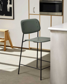 Soft Edge 90 Barkruk met rugleuning - HAY