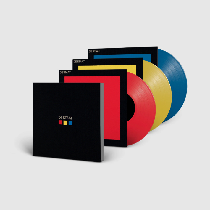 De Staat Red, Yellow & Blue  3 x 10' -Triple Coloured Vinyl-