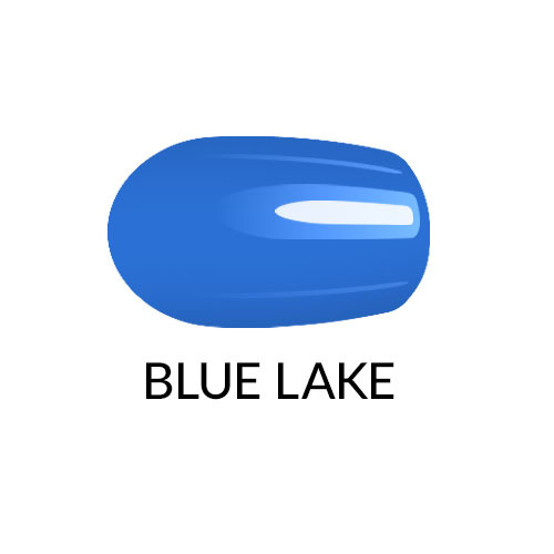Nail lacquer gel finish Blue Lake