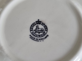 Oud Boerenbont Regout | Royal Sphinx  Set 2x Espresso Kop en Schotel