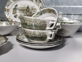Engels gekleurd Ridgway Heritage Eetservies 6 personen