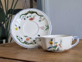 Frans GIEN decor Oiseaux de Paradis Soepkom met schotel