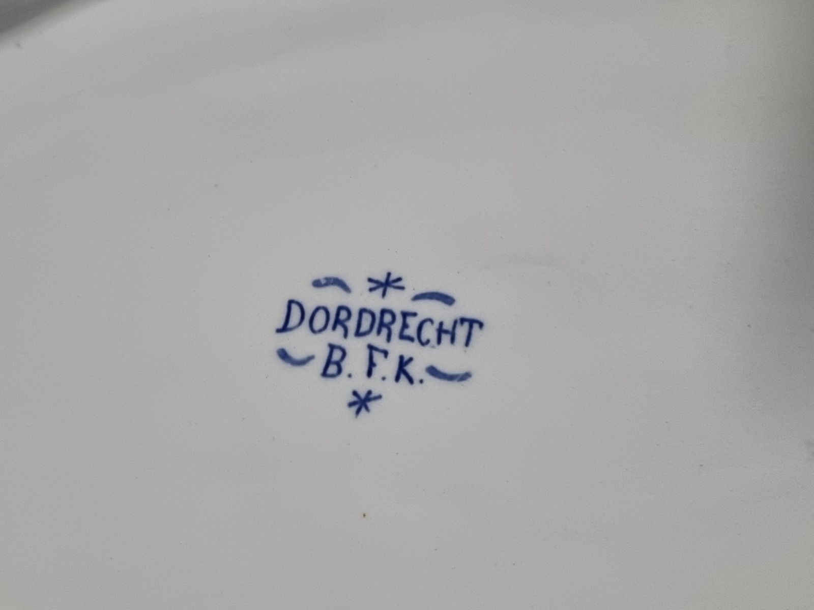 Boch BFK decor Dordrecht blauw ovale schaal 41 cm