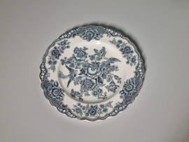 Engels blauw/grijs Crown Ducal Bristol ontbijtbord 19,5 cm