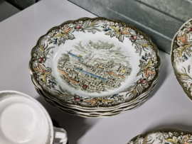 Engels gekleurd Ridgway Heritage Eetservies 6 personen