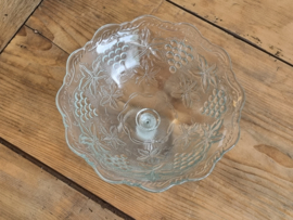 Glas Vintage Tazza op hoge voet 20 cm
