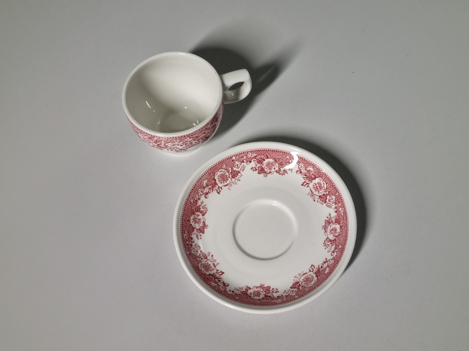 Villeroy en Boch Balmoral rood kop en schotel