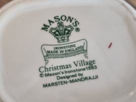 Engels Mason's Christmas Village 1983 Kerstservies Koffiepot