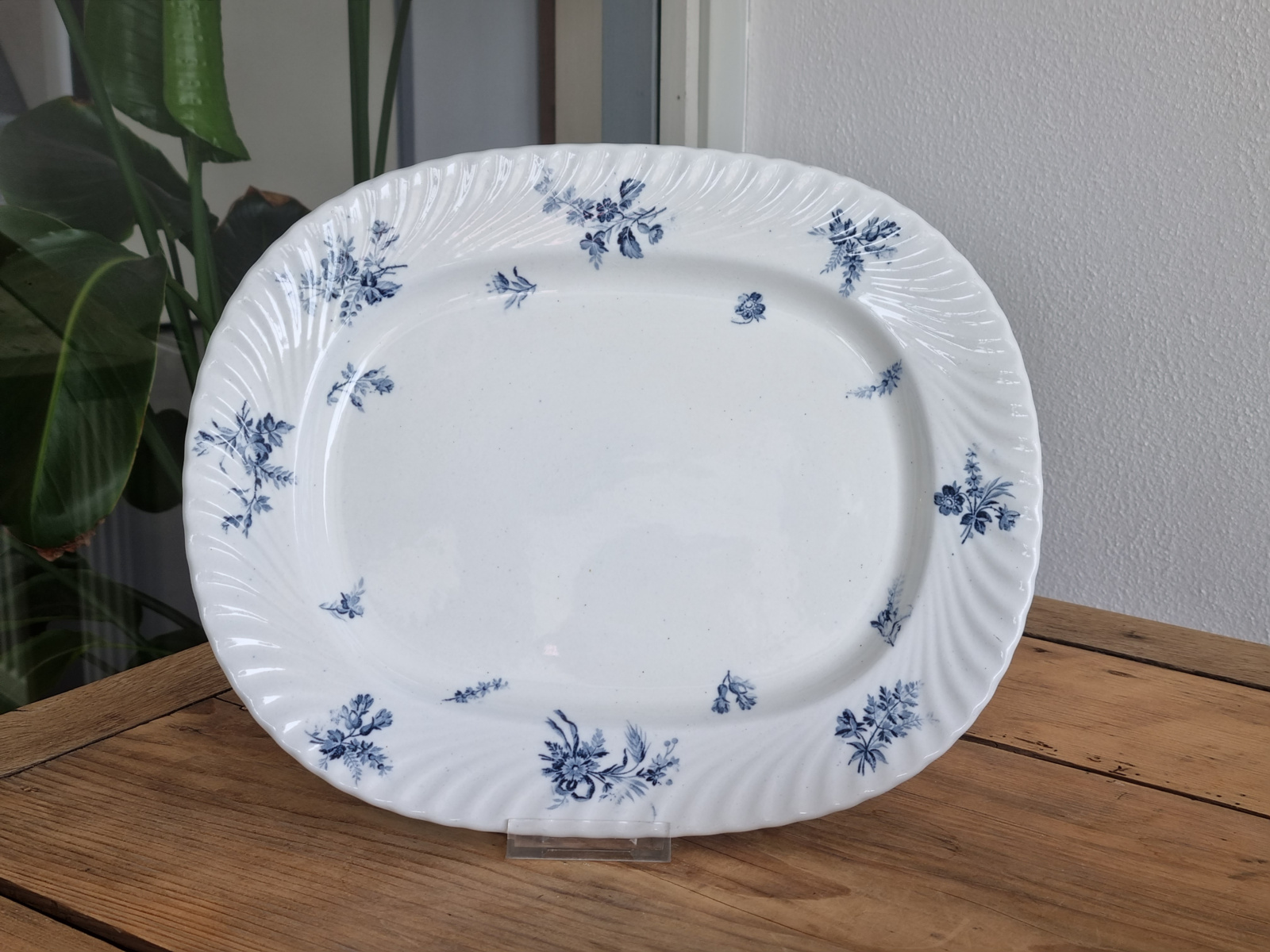 Petrus Regout Riva blauw Schaal 32,5 cm