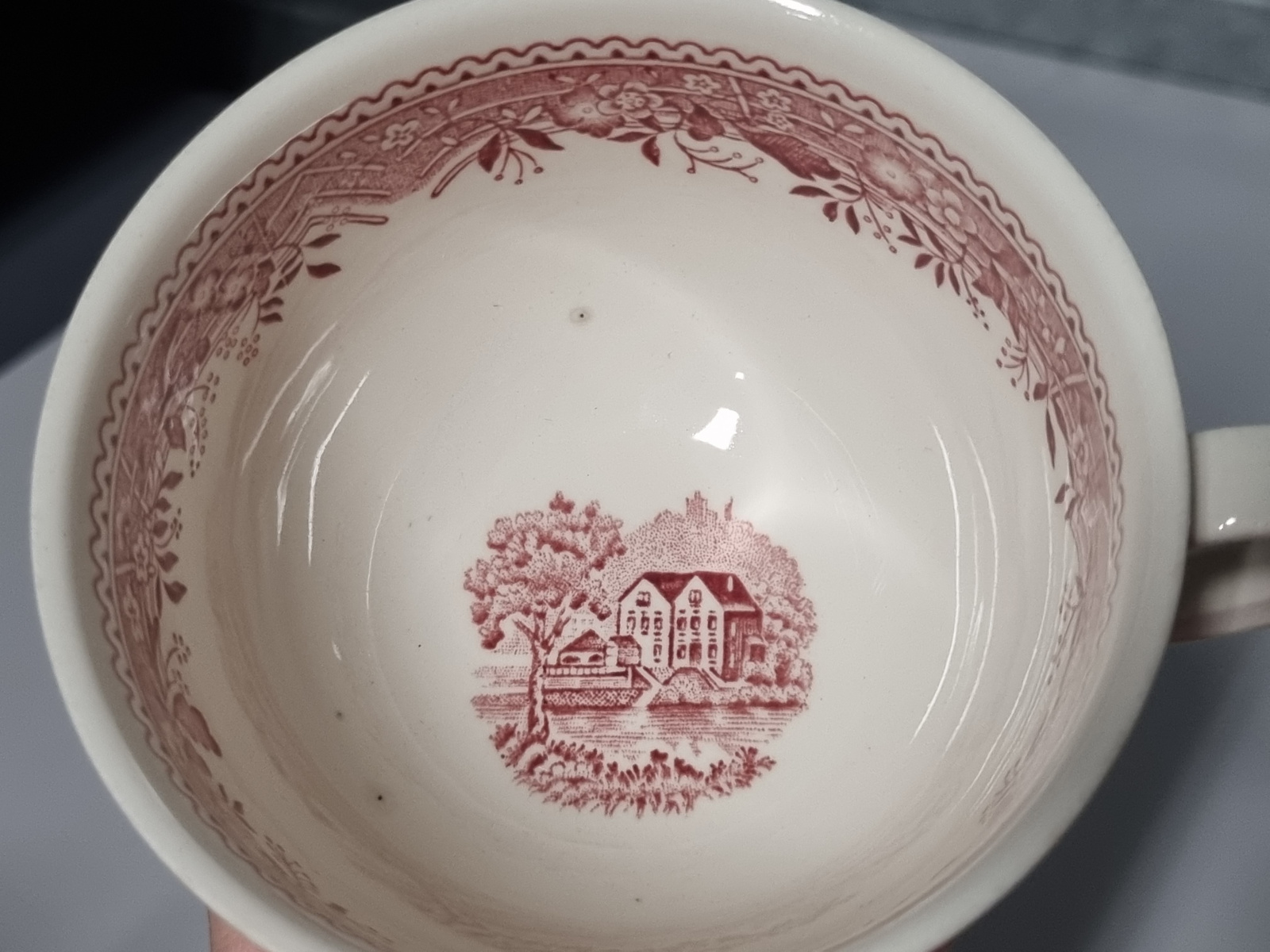 Villeroy en Boch Burgenland rood Thee Kop en schotel Ø 9,5 cm