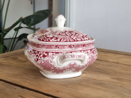 Regout Royal Sphinx Castillo Old England rood schaal met deksel