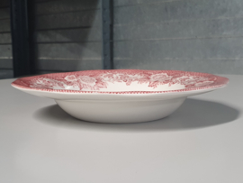Engels rood Enoch Wedgwood Lochs of Scotland diep bord 22 cm