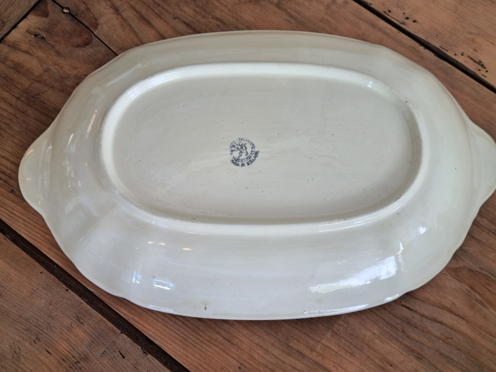 Apart Boerenbont Societe Ceramique decor Triumph Schaal met greepjes 37 cm