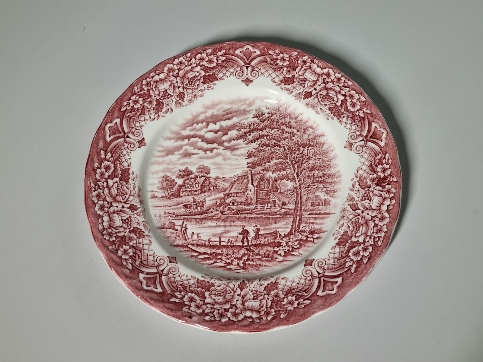 Engels rood Grindley Homeland Plat Dinerbord 25,5 cm