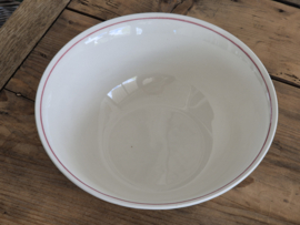 Oud Boerenbont Regout hoge ronde schaal  24,5 cm