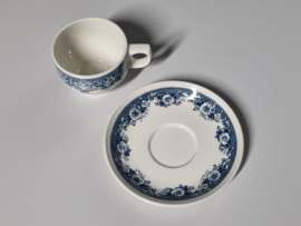 Villeroy en Boch Balmoral blauw koffie kop en schotel