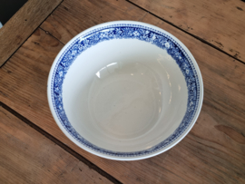 Regout Castillo Old England blauw hoge ronde schaal 24,5 cm