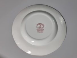 Engels rood Enoch Wedgwood Lochs of Scotland plat dinerbord 25 cm