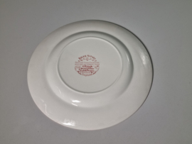Engels rood English Ironstone Tableware River Scenes plat dinerbord 22,5 cm
