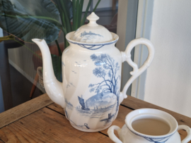 Petrus Regout Marines donkerblauw Koffieservies 6-pers. (rond model)