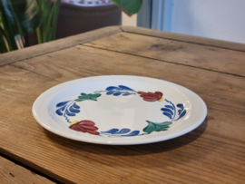 Oud Boerenbont Regout | Royal Sphinx set 6x Serveerbordje met rand 17,5 cm