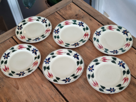 Apart Boerenbont Societe Ceramique decor Triumph Set 6x ontbijtbordje 21 cm