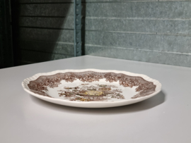 Engels bruin Ascot plat dinerbord 25 cm
