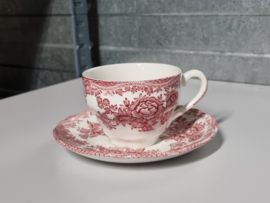 Engels rood Enoch Wedgwood Asiatic Pheasants Theeservies 5-pers.