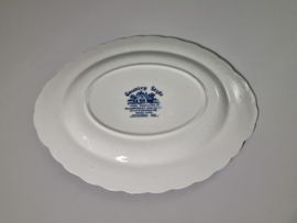 Engels blauw Grindley Country Style ovale schaal 31 cm