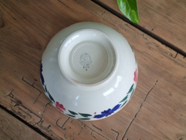 Boerenbont 418 Societe Ceramique Kom op voet (wit) 2-rings
