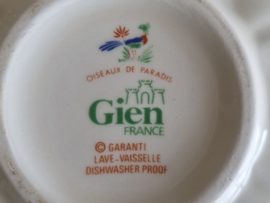 Frans GIEN decor Oiseaux de Paradis Soepkom met schotel