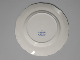 Boch BFK decor Dordrecht blauw plat Diner Bord 25 cm