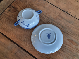 Rorstrand Ostindia East Indies Soepkom met schotel (Aardewerk)
